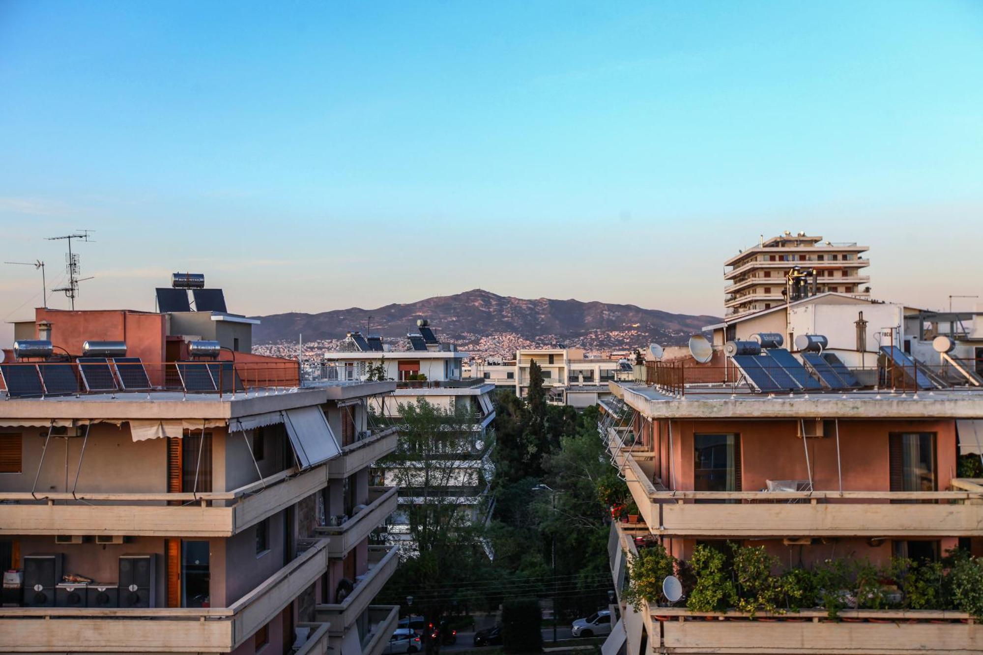 Loft Condo Next To Metro Station. Amazing View! Athen Eksteriør bilde
